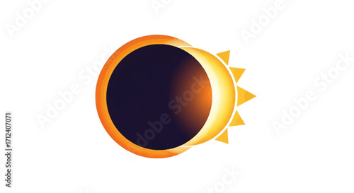 Solar Eclipse Graphic Design.