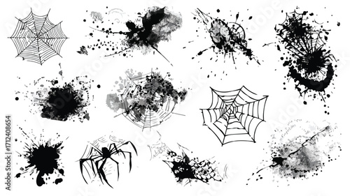 Professional Black and White Stencil Tattoo Collection for Creative Projects