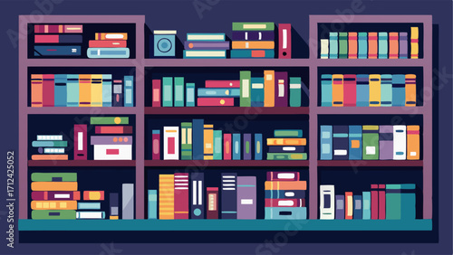 A wall of shelves stocked with a wide selection of DVDs and Blurays for borrowing.