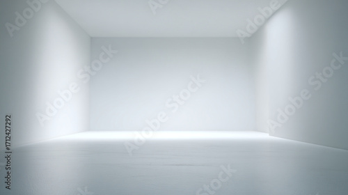 Wallpaper Mural A minimalist white room with soft lighting and smooth surfaces creating a serene atmosphere Torontodigital.ca