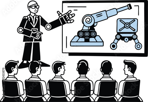 Set of construction worker people icons, a simple business pictogram with a person holding a drill