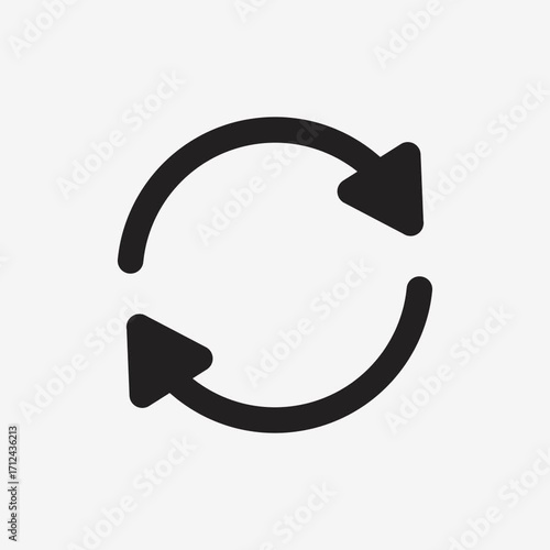 Refresh Icon Loop Animation Transparent Background