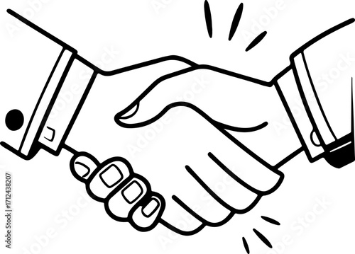 handshake vector illustration