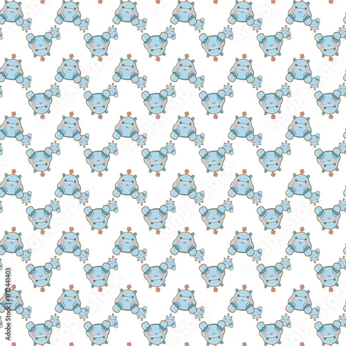 Adorable repeating pattern featuring playful cartoon giraffes perfect for children's projects fabric design nursery decor and whimsical creative uses.
