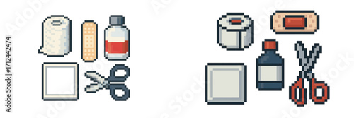 Craft supplies and tools for creative projects laid out on a simple background for artistic work and DIY activities