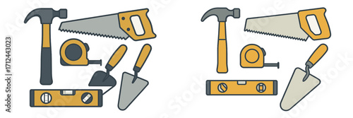 Collection of essential hand tools for construction and home improvement projects