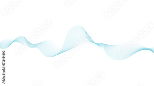 Abstract turquoise wave graphic design element
