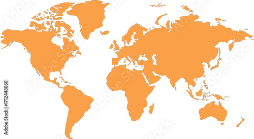 High-Quality Editable World Map