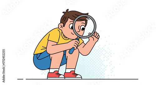 Curious Child: Exploring The World Through A Magnifying Glass Finding New Details