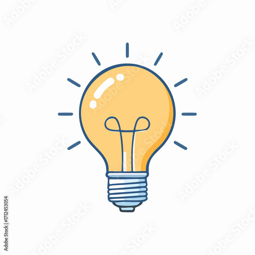 Illuminating Creativity A Vibrant Lightbulb Symbolizing Bright Ideas and Innovation