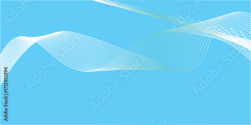 Vector abstract background with dynamic orange waves, lines and particles. Eps10