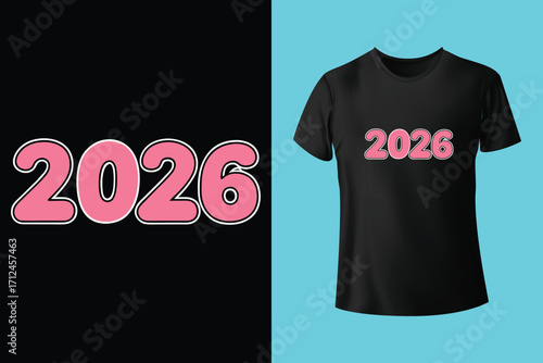 happy new year typography t shirt design for all time , new year t shirt, new year typography
