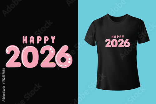 happy new year typography t shirt design for all time , new year t shirt, new year typography