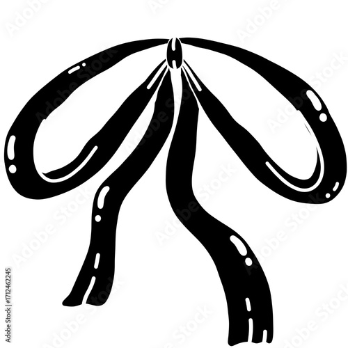 black bow