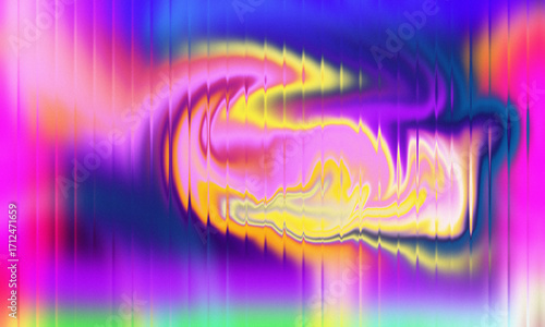 Vibrant abstract swirls of psychedelic color and light