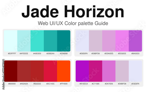 Web UI/UX Color Palette Jade Horizon