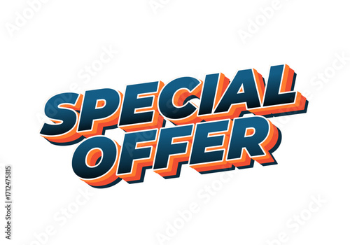 Bold text graphic featuring the words SPECIAL OFFER in colorful, modern style