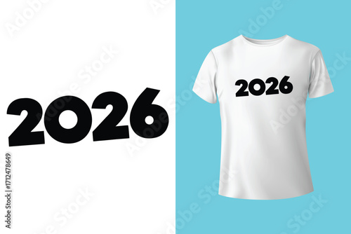 2026 lettering new year text logo Number, lettering logo, number, new, gold, 2016, alphabet, new year, t shirt, concept.