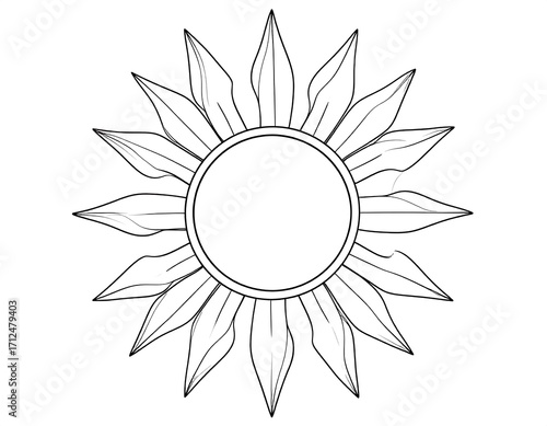 Ornate sunburst design