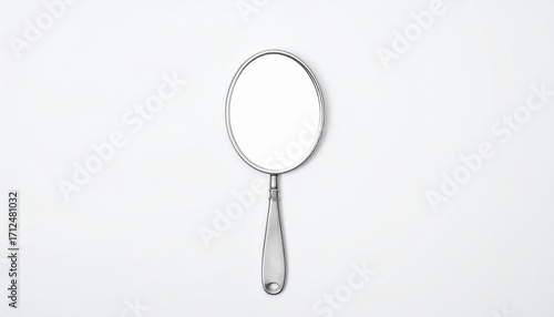 Wallpaper Mural Magnifying glass with wooden handle on white background Torontodigital.ca