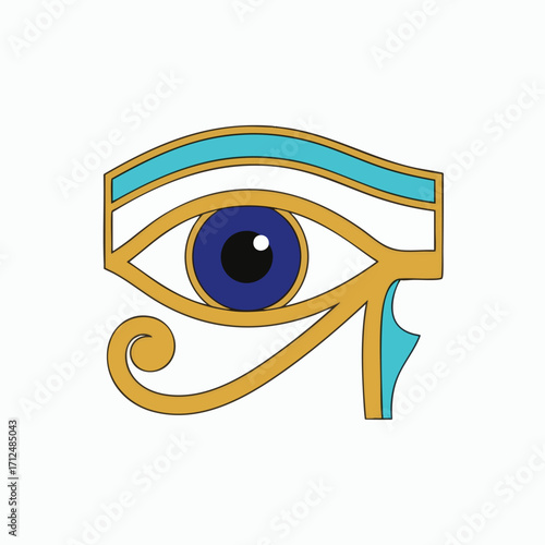 Eye of Horus Ancient Egyptian Symbol of Protection.