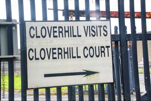 Photography cloverhill irish prison sign