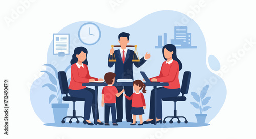 Family Law Attorney Assisting Parents with Child Custody and Divorce Proceedings.