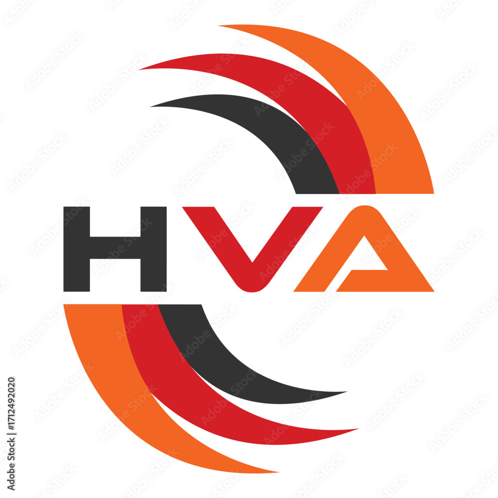 Fototapeta premium HVA letter design. HVA letter technology logo design. HVA Monogram logo design for an entrepreneur and business