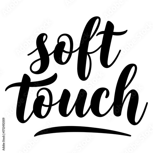 Modern calligraphy phrase about delicate feelings and tenderness. Hand-lettered typography art on a white background