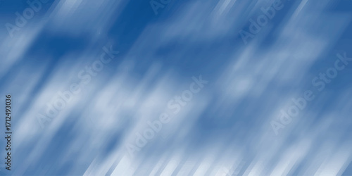 Abstract blue and white background with soft, blurred diagonal streaks and wispy cloud-like formations, creating a sense of motion and atmospheric depth