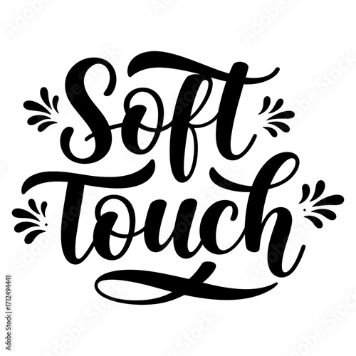 Modern calligraphy quote phrase with elegant decorative swirls. Vector lettering art for creative design