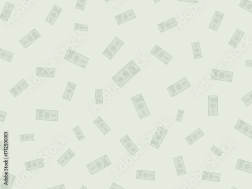 お金　お札　紙幣　money bill note　イラスト　ランダム　パターン