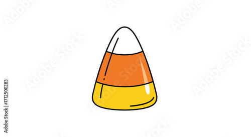 A classic candy corn treat for Halloween fun and festive occasions.