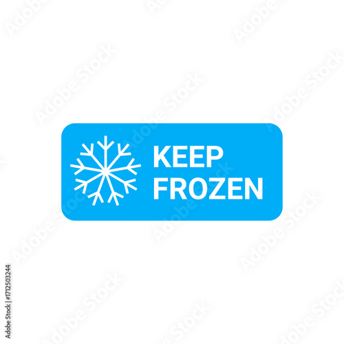 Rectangular Frozen Product Box Label