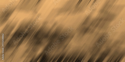 Abstract sepia and brown diagonal brush stroke texture background with soft blurred motion effect and vintage painterly feel for design and backdrop