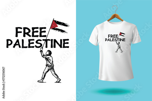 Arabic Calligraphy vector type for country of Palestine. Translated: Palestine.