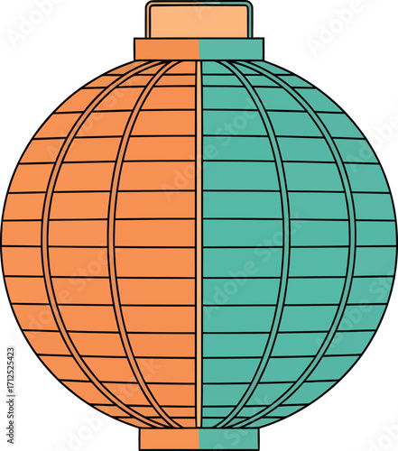 Vector Lantern: Two-Tone Design