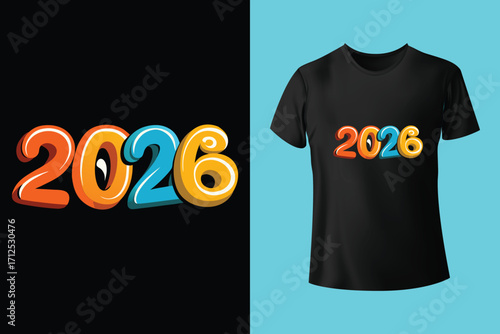 happy new year typography t shirt design for all time , new year t shirt, new year typography