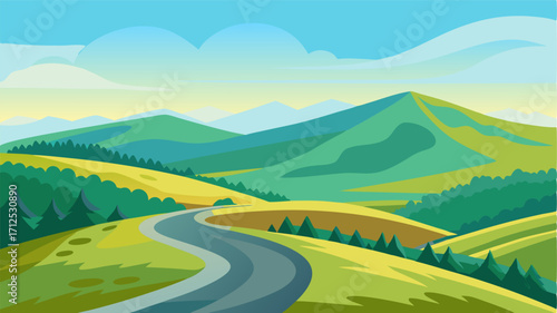 As the road winds higher the air becomes crisp and invigorating and the landscape transforms into a panoramic view of rolling hills and distant peaks.