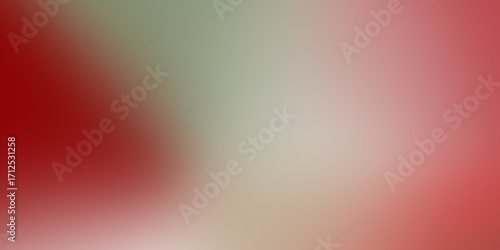 A subtle gradient of deep red smoothly transitions into a muted sage green and soft pink blush.