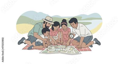 Family Adventure Planning: Exploring Together With a Compass and A Map Outdoors