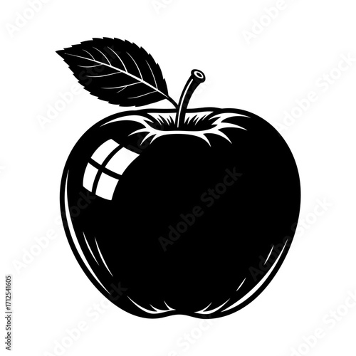 vector illustration of an apple