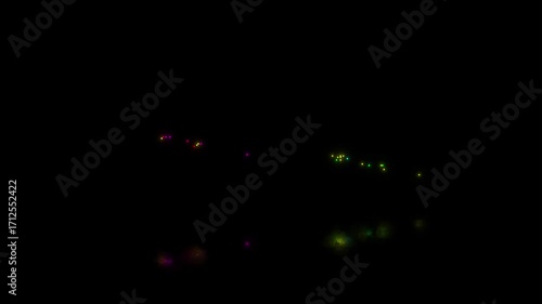  Realistic Glitch Saturday Text Loop 4k Video Black background