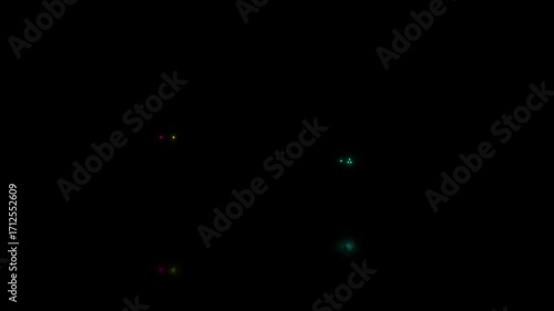  Realistic Glitch Thursday Text Loop 4k Video Black background