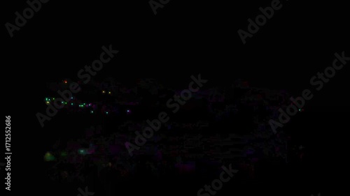 Realistic Glitch Wednesday Text Loop 4k Video Black background