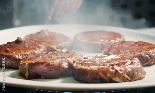 lamb chops on a grill