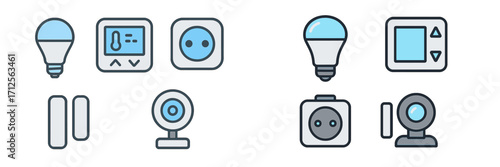 Smart home devices showcase modern technology for energy efficiency and convenience in everyday living