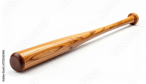 Two light wooden baseball bats cross in an “X” shape on white—symmetrical and grain-textured, the scene evokes sportsmanship, balance, and the quiet geometry of competition and teamwork.