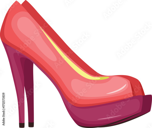 red high heels shoes