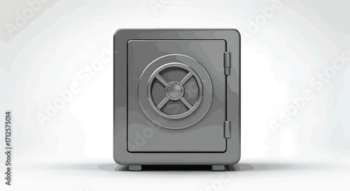 Secure Silver Vault Symbol of Protection and Safety
